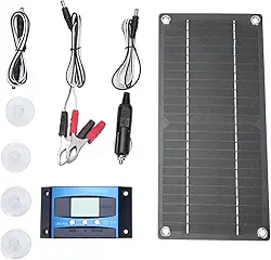 Kit de Painel Solar 600W 12V, 600 Watts Monocristalino Painel Solar, Controlador de Carregador Solars 100A para RV, Campistas e Outras Aplicações Grade Off -grid