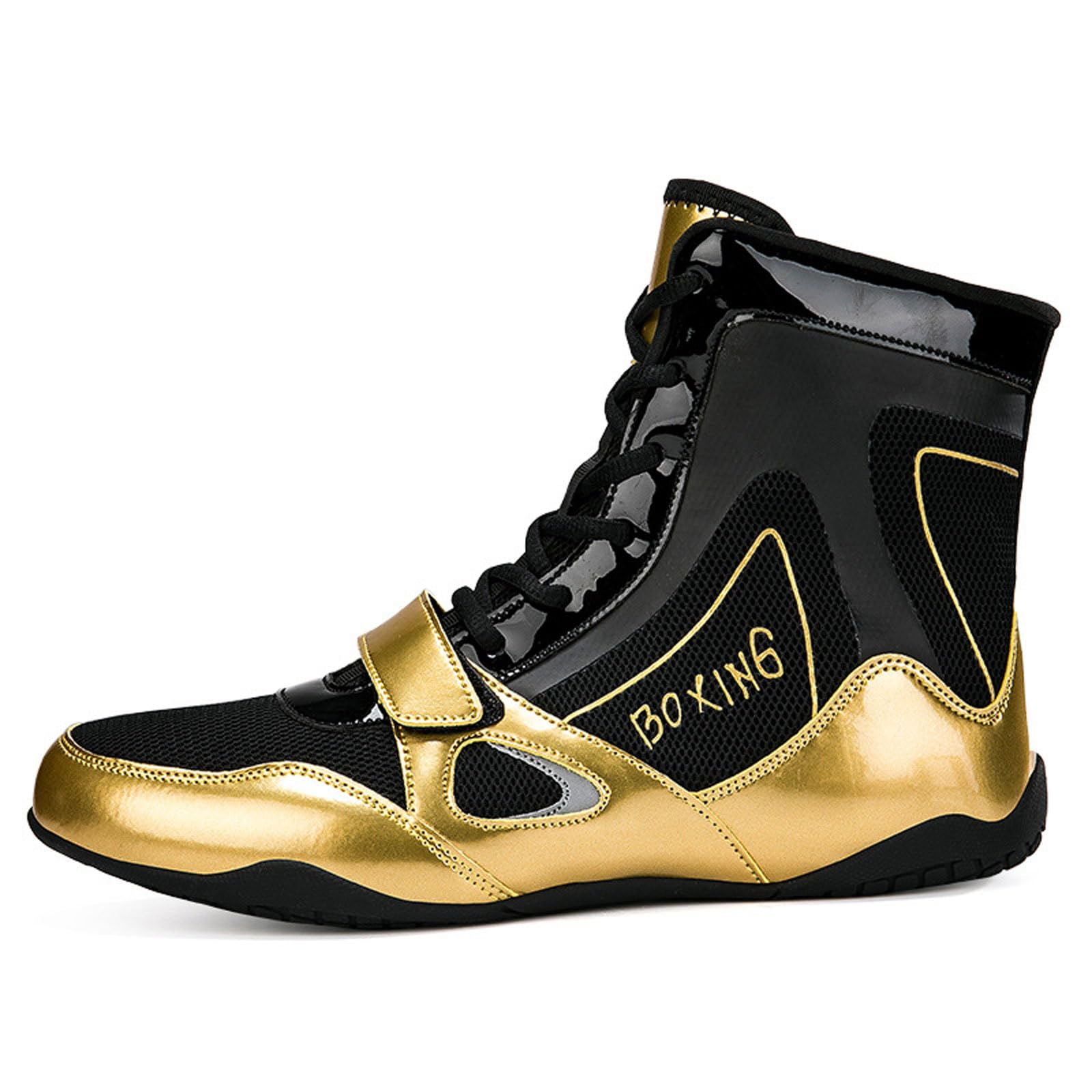 Scarpe da boxe per uomo e donna,Scarpe da Wrestling Giovanile,Scarpe per Arti Marziali Traspiranti,Non-Slip Leggero Confortevole Scarpe da arti marziali,Adatto per Boxe,Lotta,Sollevamento Pesi
