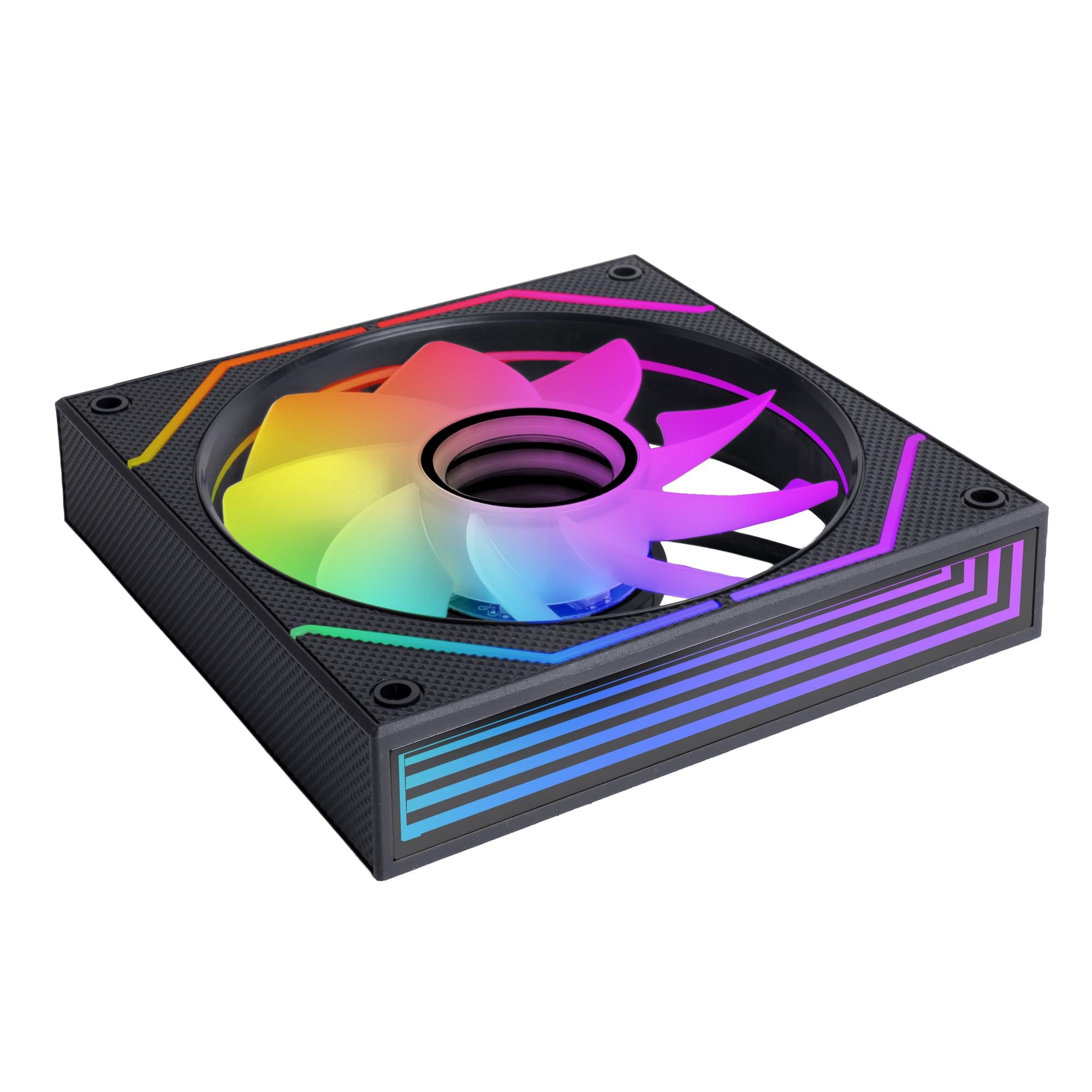Mars Gaming MFD, Ventilador 120mm CHROMA RGB Dual Automático, Ultra Silencioso 14dB, Conexión Molex 4PIN, Sistema Antivibraciones, Transparente — view 99