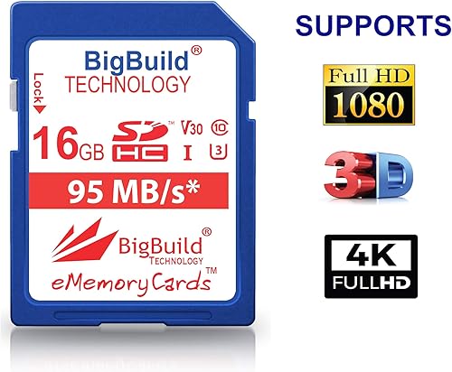 Miniatura 3 de Tarjeta de memoria UHS-I U3 de 16 GB de 95 MBs para Nikon 1 J1S1V2 CoolPix Series incluyendo cámara A10100300900, B500700, P9001000, W100300, AW130