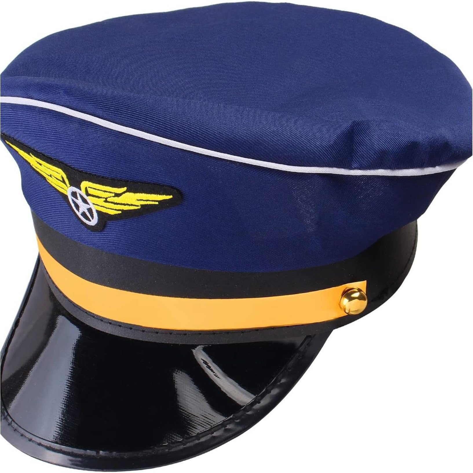 Kaerm Navy Pilot Hat Yacht Military Scarf Sunglasses Gloves Epaulets for Masquerade Dress Up Party Type B One Size