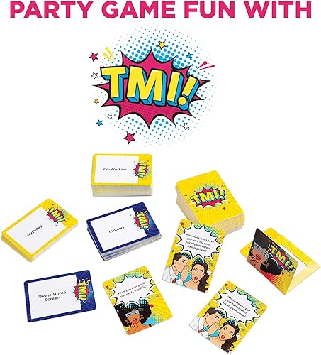 Miniatura 4 de TMI - Divertido juego de cartas de fiesta con humor sugerente - No vayas allí, demasiada información - para mayores de 17 años - con 4 o más