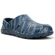 Western Chief Mens Easies Lightweight Water-Friendly Arch Support Clogs | Easy on clog that floats in water with a molded soft footbed, adjustable heel strap, and drainage holes that rinse clean