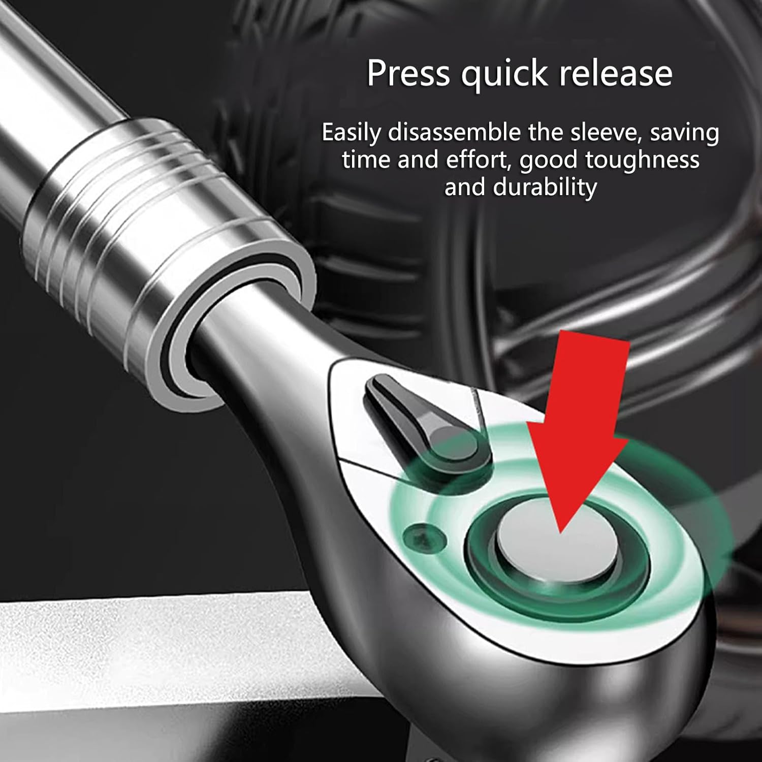 1/4" 3/8" 1/2" Drive Standard Ratchets Wrenches 72 Tooth Extendable Telescopic Sockets Spanners Hand Tool Ratchets