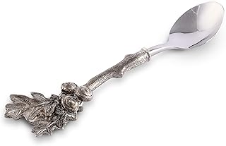 Vagabond House Pewter Acorn & Oak Leaf Jam/Sauce Spoon 5.5 inch Long
