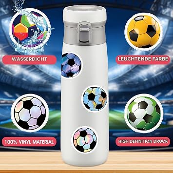 Giantree Pack of 60 football stickers football stickers sports stickers football accessories football gift for scrapbooking art crafts children's decoration