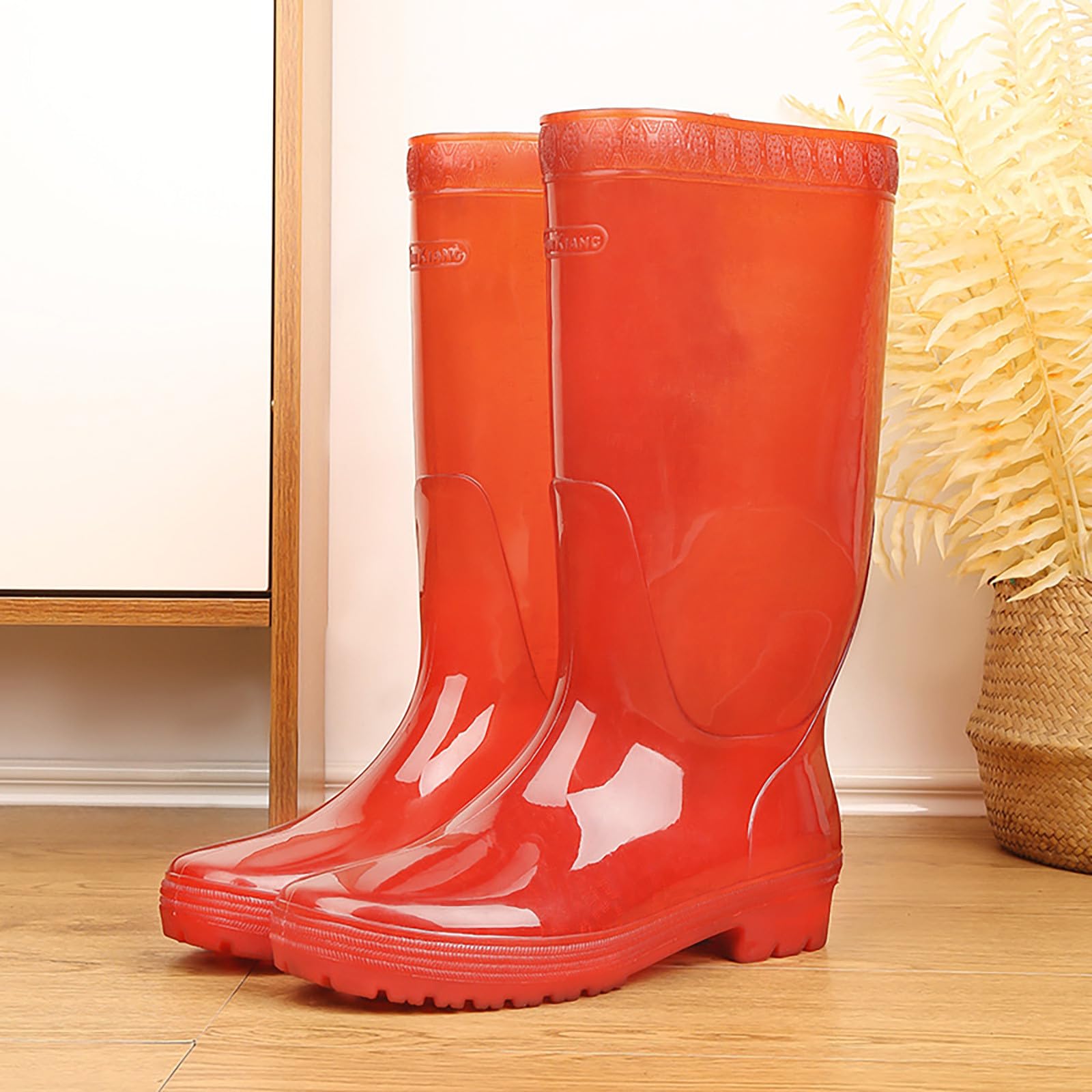 Botas de lluvia para mujer, impermeables, botas de lluvia Wellington, botas de goma, botas de jardín, botas de lluvia, botas de goma largas, botas antideslizantes