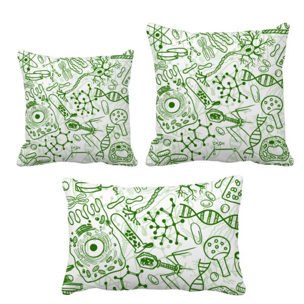 Coussin microscope vert design pour cabinet médical et salon moderne