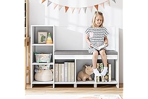 HOUSUIT Kids Book Nook Bench - The Perfect Reading Oasis for Little Bookworms