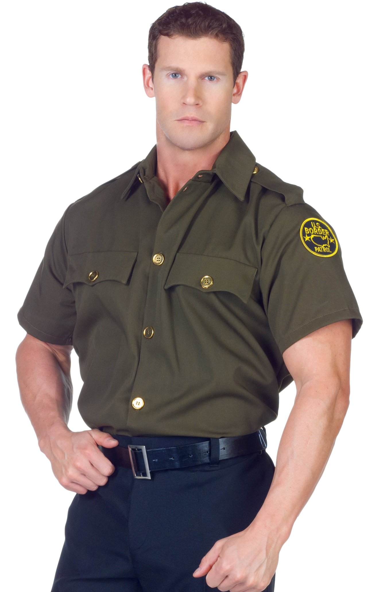 Underwraps Costumes Men's Border Patrol Costume - Shirt