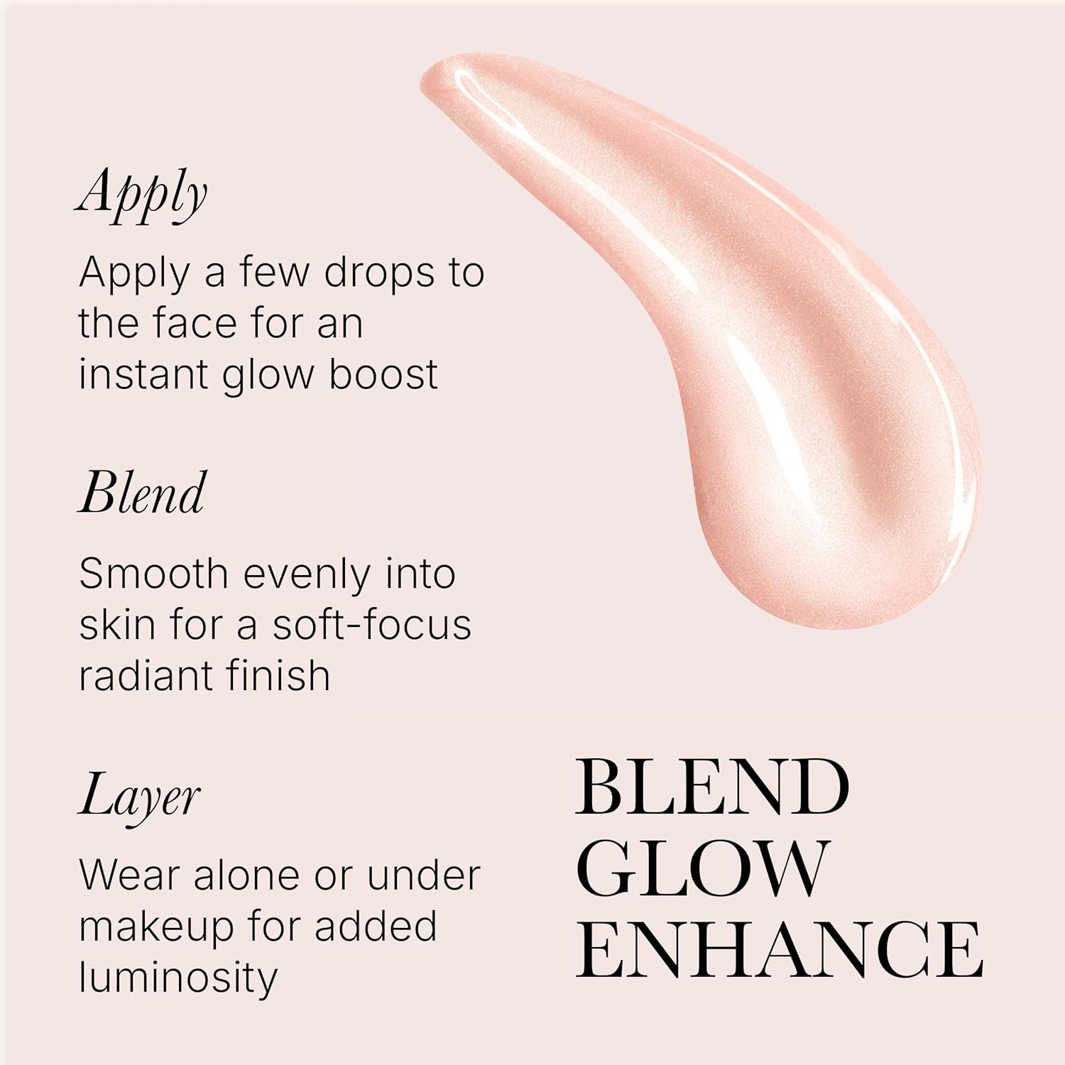 Soft Focus Glow Booster Drops, Radiance Booster Illuminating Serum For Face with Glycerin and Antioxidants, Smoothing Dewy Primer and Makeup Base, Weightless Formula