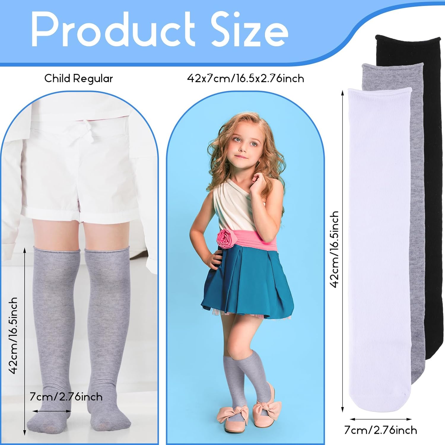 Shinymoon 6 Pair Seamless Afo Interface Socks Sensory Seamless Interface Cotton Non Binding Socks - Image 3