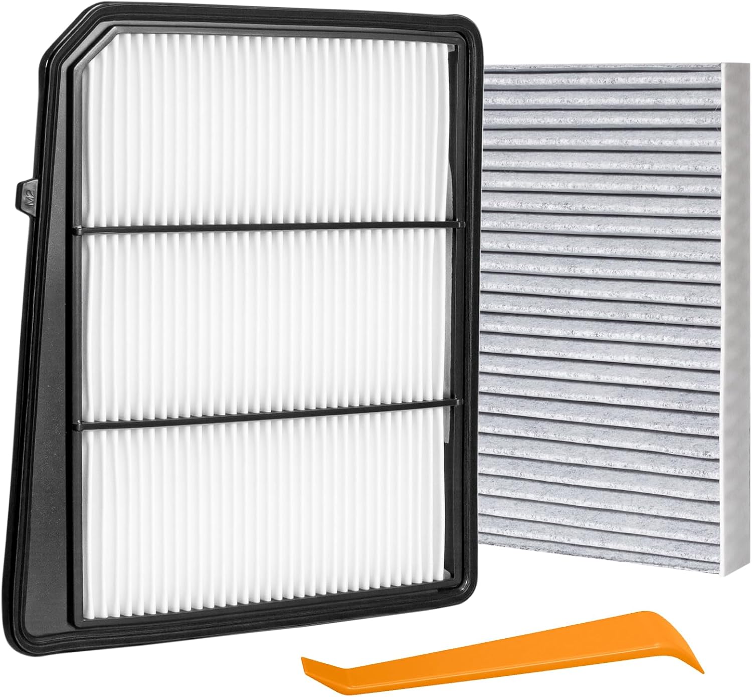 Engine & Cabin Air Filter Compatible with Nissan Titan V8 5.6L 2017-2024 Replaces 16546-EZ31A 27277-EG025