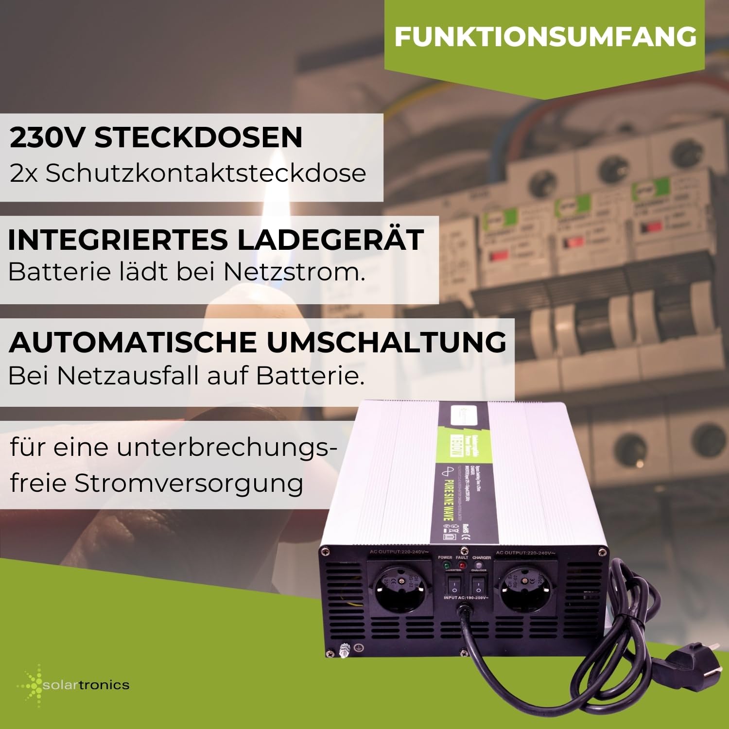 Convertore Di Potenza Da 4000 W/3000 W CC Da 12 V A CA 220 V - Foto 3