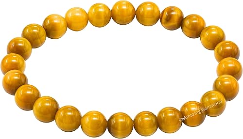 Miniatura 694 de Amazing Gemstone Pulsera de cristal para mujeres y hombres, pulsera de cristal curativo de protección, pulsera elástica con cuentas de piedras