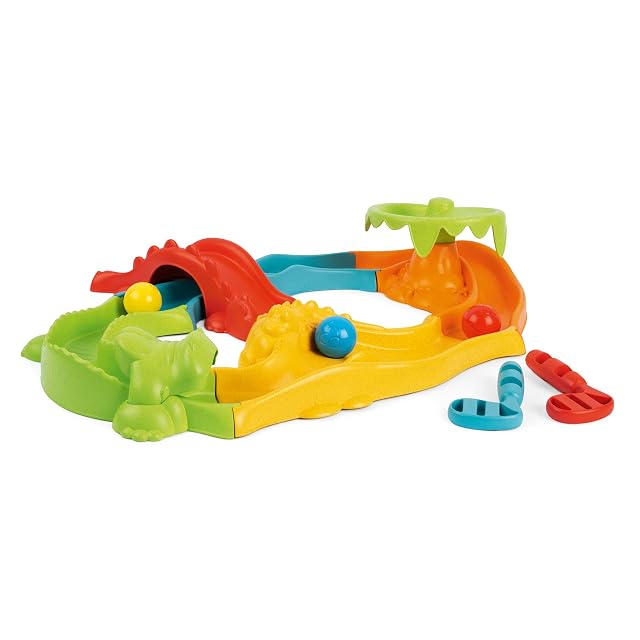 Chicco Mini Golf Safari, Pista de Canicas 3en1, Pista Modular, Montaje Fácil, 11 Piezas, 3 Bolas, 2 Palos de Golf, Juego Creativo y de Movimiento, Plástico Reciclado, Juguetes para Niños de 2 a 5 Años