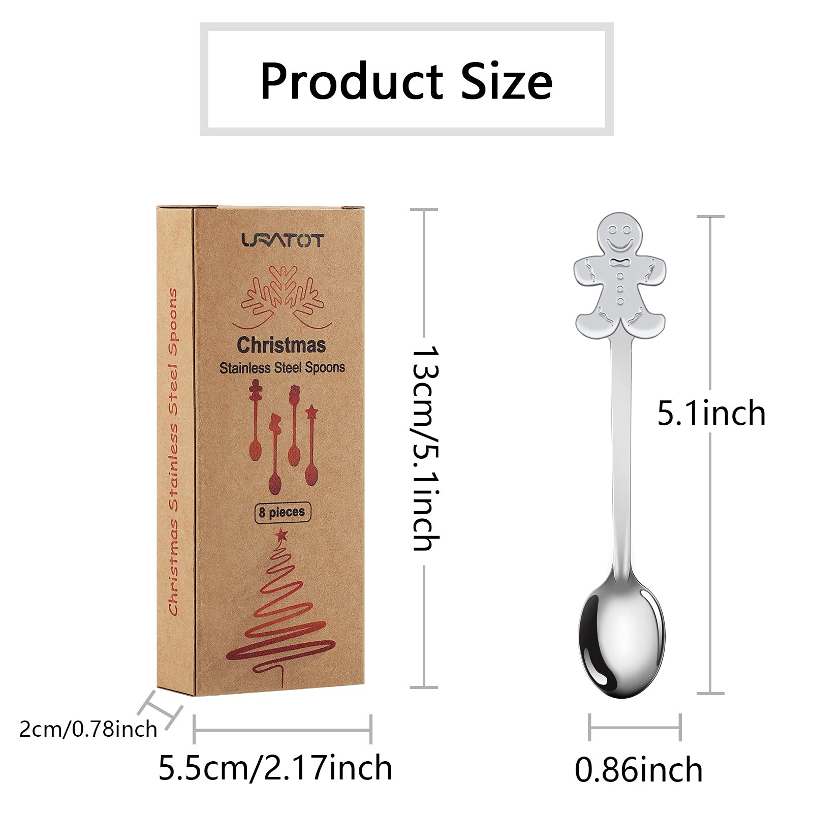 Cucchiai Dessert In Acciaio Inossidabile Design Manico Lungo