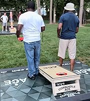 Vista 7 de CornholeAce ACE PRO Tablas de Cornhole profesionales, sin rebote, patas anchas triples, madera contrachapada de abedul báltico de 3/4 pulgadas