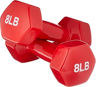 Amazon Basics Hexagon Dumbbell Hand Weights 8 lbs