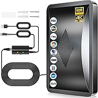 Qellaff 2026 Upgraded Indoor TV Antenna - 3600+ Miles Long Range 4K HDTV Amplified Digital Antenna w/ 38FT Cable