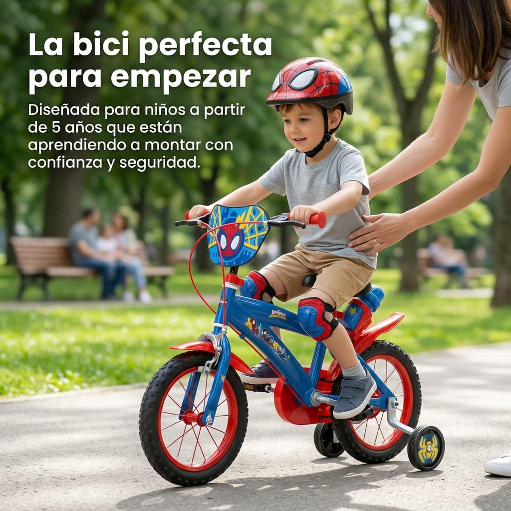 TOIMSA Bicicleta 12" Spiderman Huffy (3/5 años)