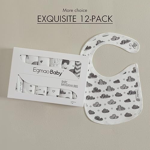 Miniatura 8 de Baberos para bebés para niños y niñas, baberos para dentición y babeo, baberos para bebé, baberos para recién nacidos