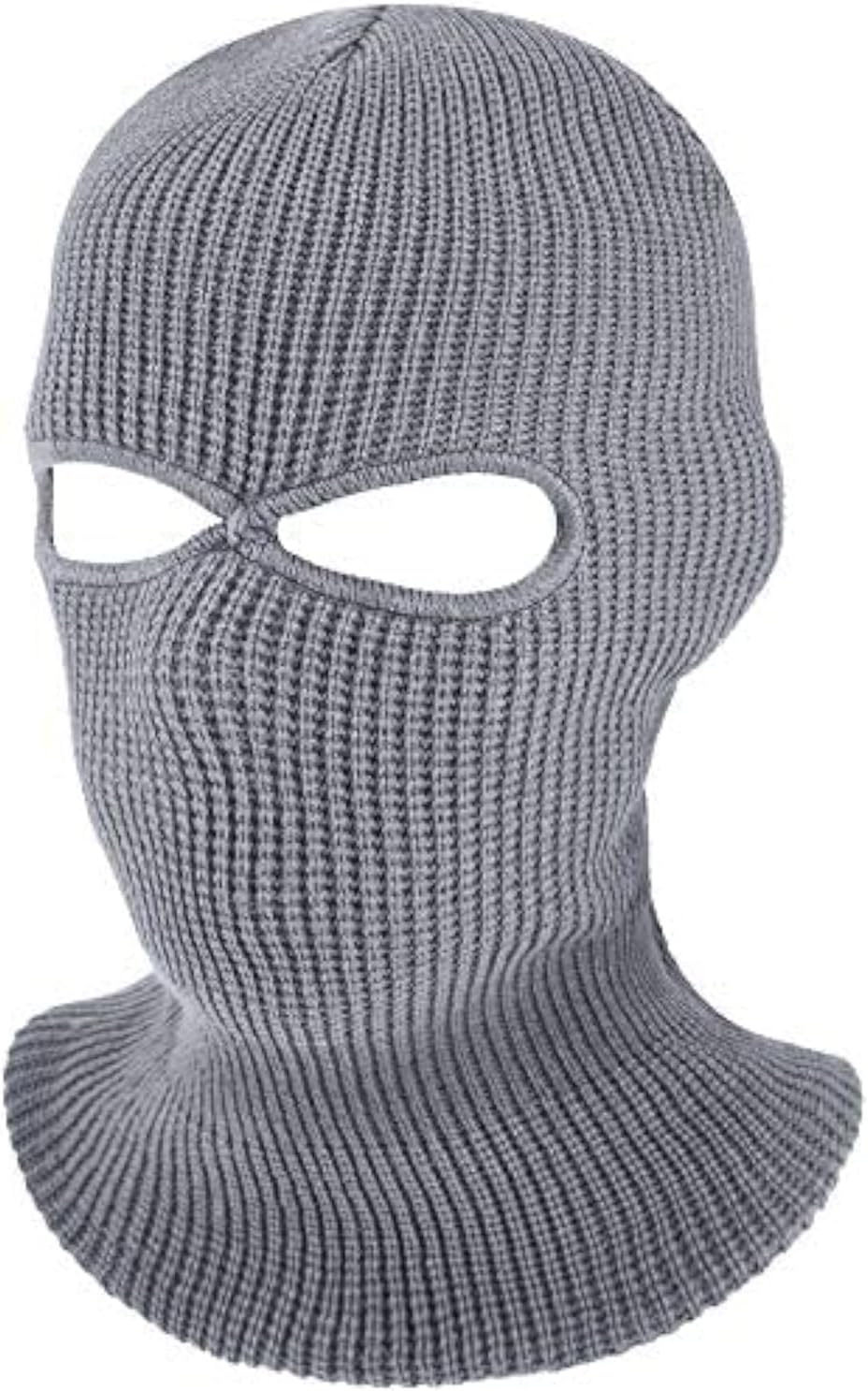 3 Holes Full Face Cover Outdoor Balaclava Knitted Neck Gaiter Ski Mask for Sports Cycling