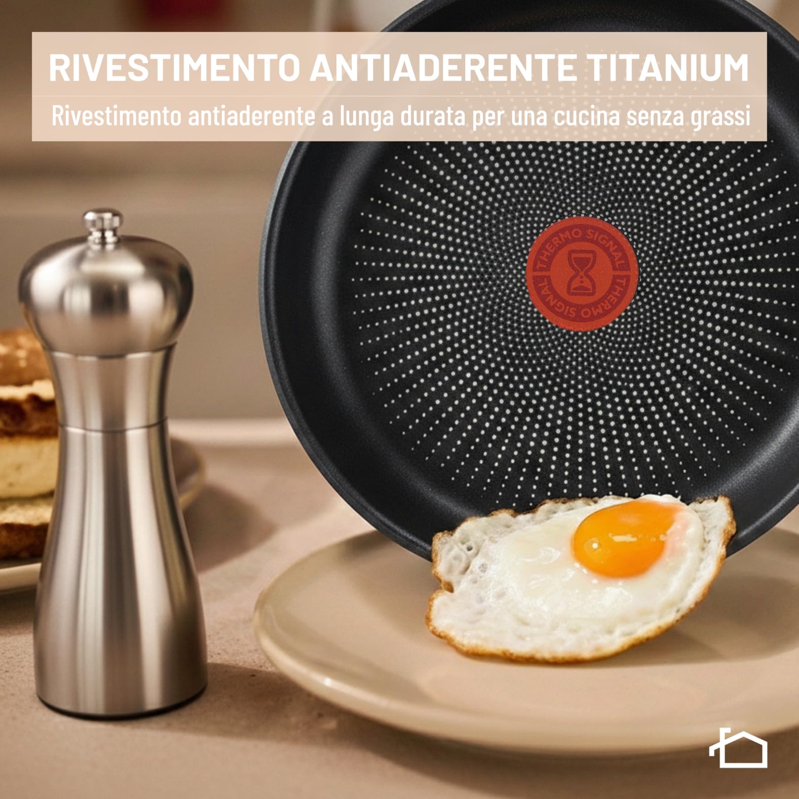 Lagostina Ingenio Inox, Set 3 Pezzi, Padelle in Acciaio Inox da 24 cm e 28 cm, Rivestimento Antiaderente, Manico Rimovibile, Salvaspazio, Adatto a Tutte le Fonti di Calore, Inclusa Induzione