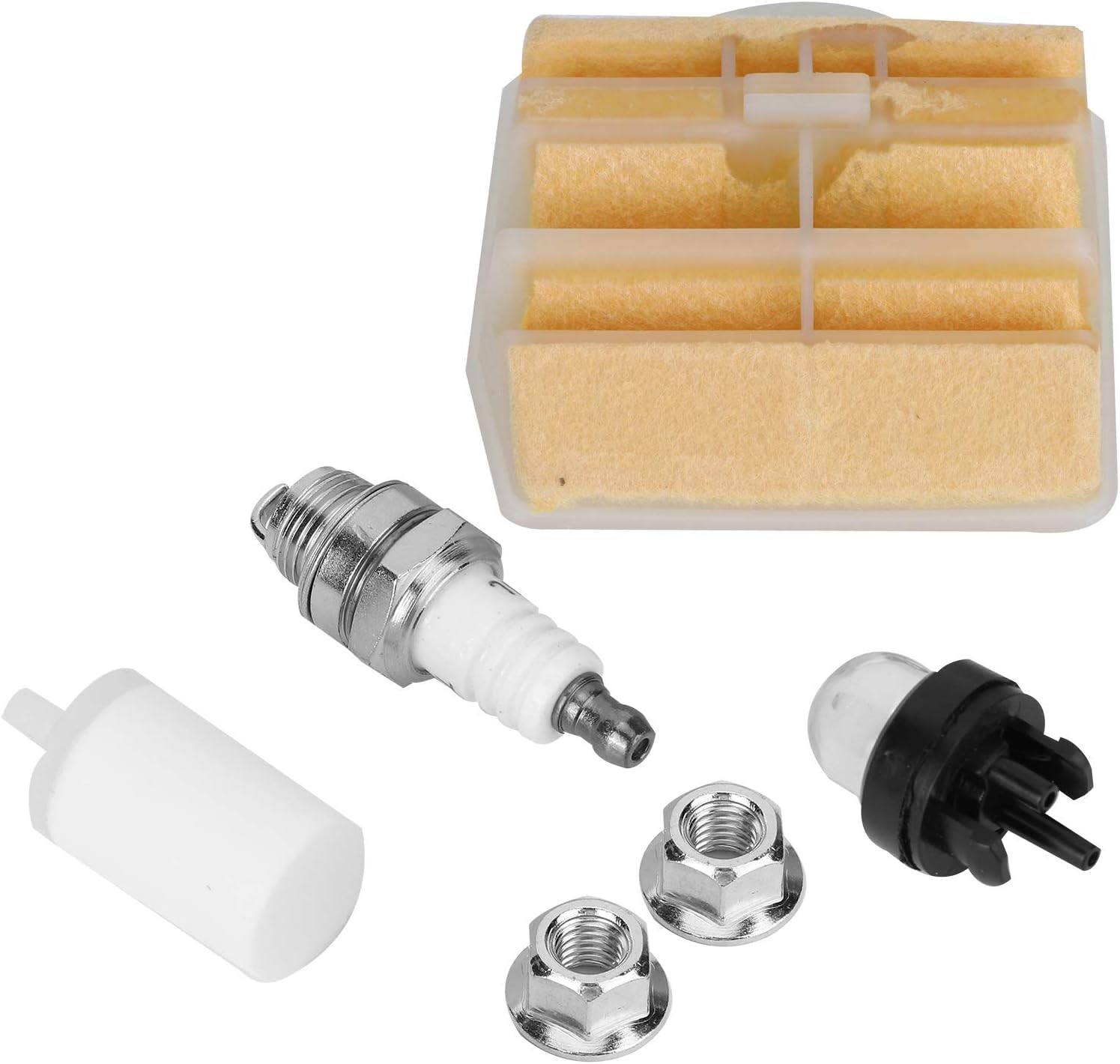 Air Filter Tune Up Kit for 445 450 445e 450e Chainsaw, ABS Material, 6 Pieces, 88g