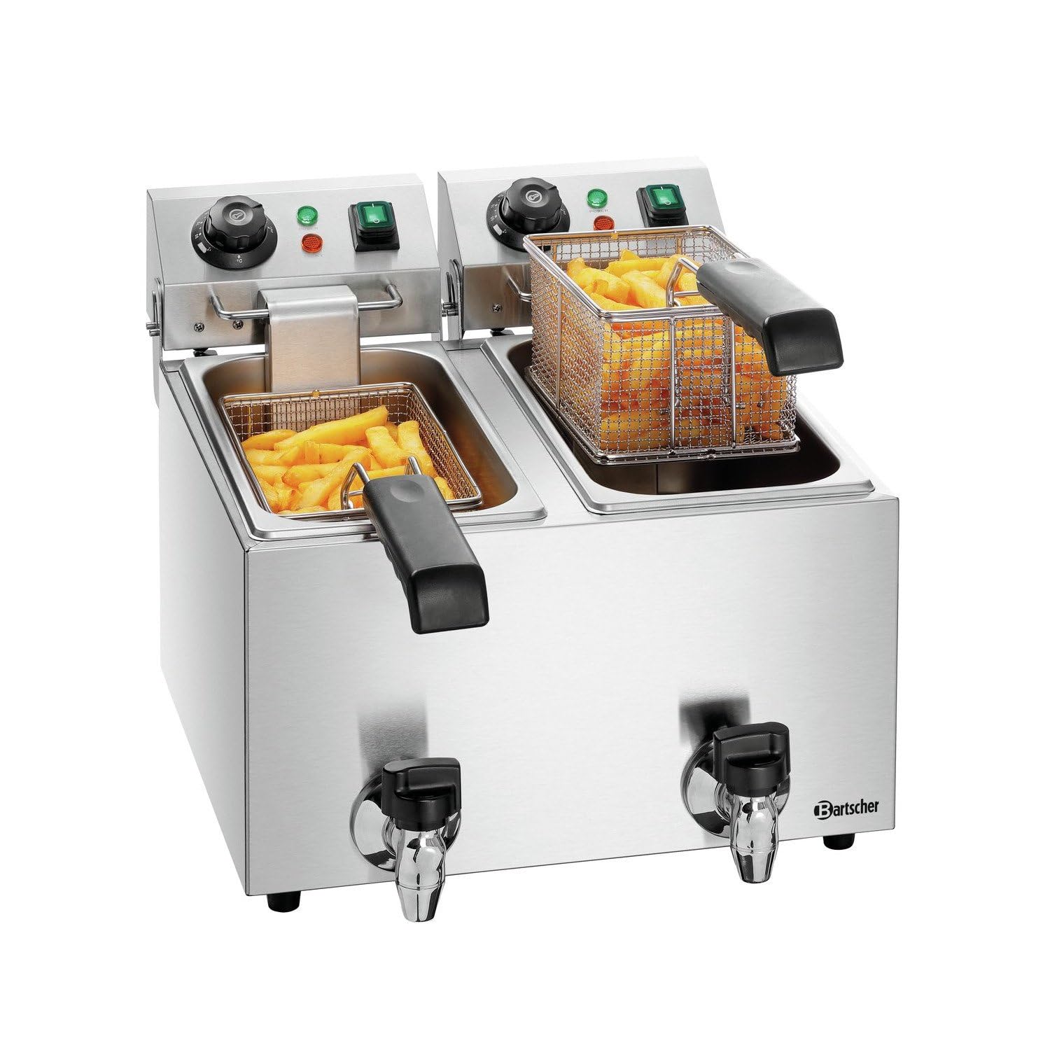 Bartscher Fritteuse SNACK II Plus 2x 4 Liter Gastronomiebedarf