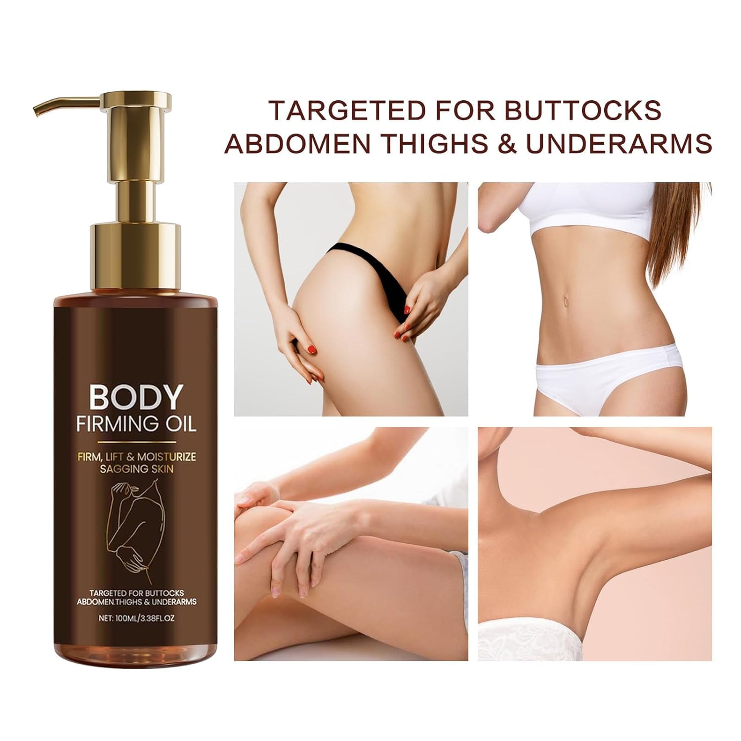 Body Firming Oil, Hydrating and Firming Skin for Women Full Body Use| Nourishes Skin,Reduces Fine Lines,Improves Elasticity (1, brown) - Image 7