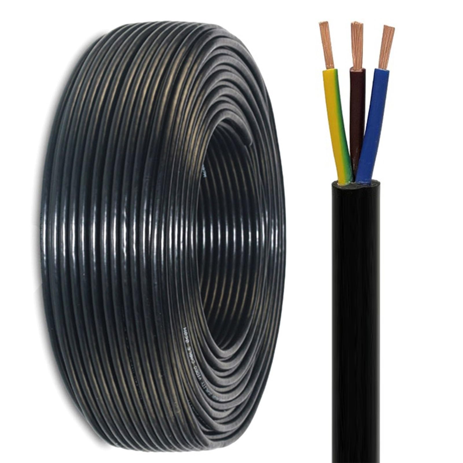 Cable de alimentación de cobre sin oxígeno 1.5mm² premium para maquinaria pesada