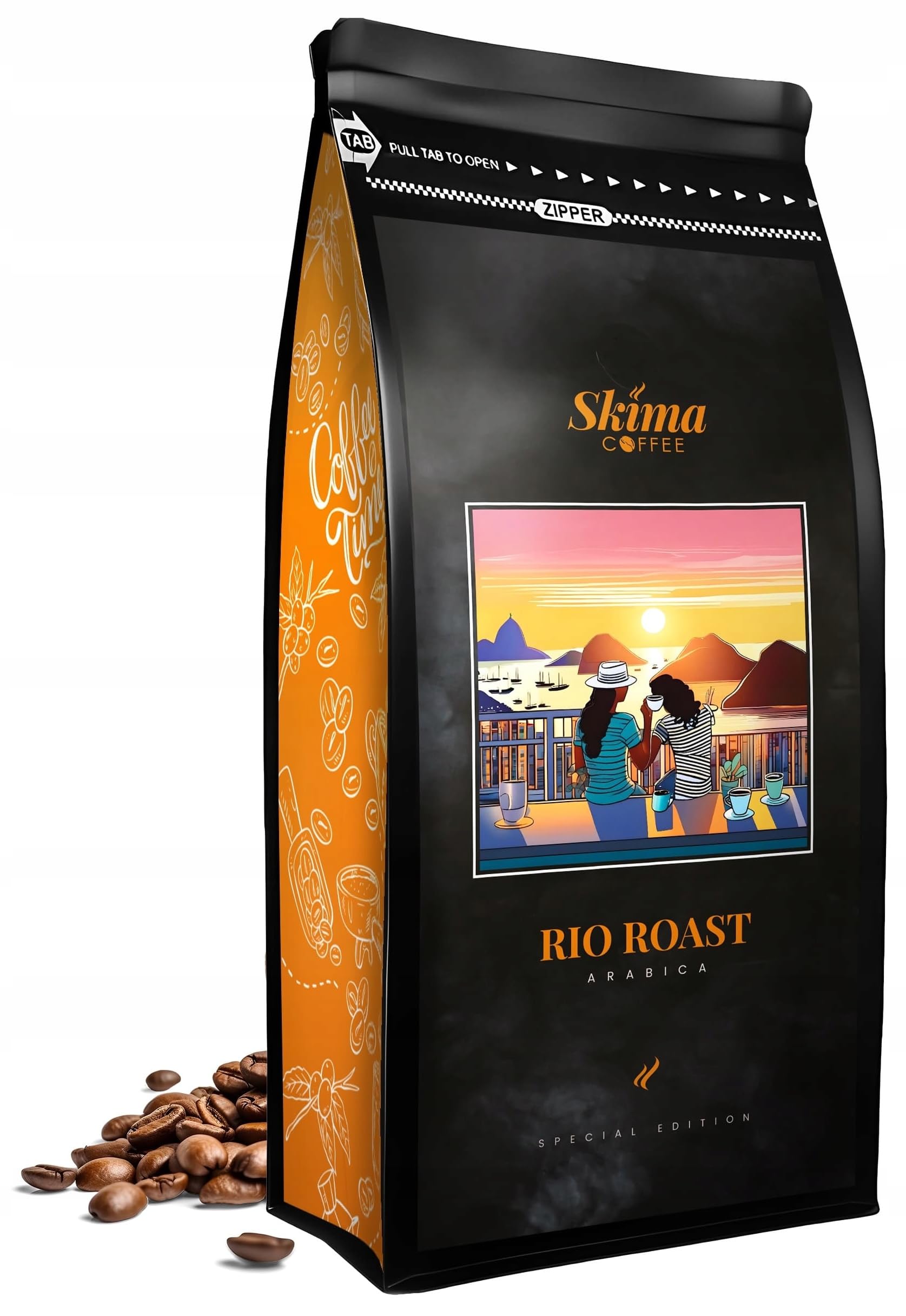 SkimaCoffee Café en grano 2 x 1 kg RIO ROAST/ZAMBEZI GOLD BLEND