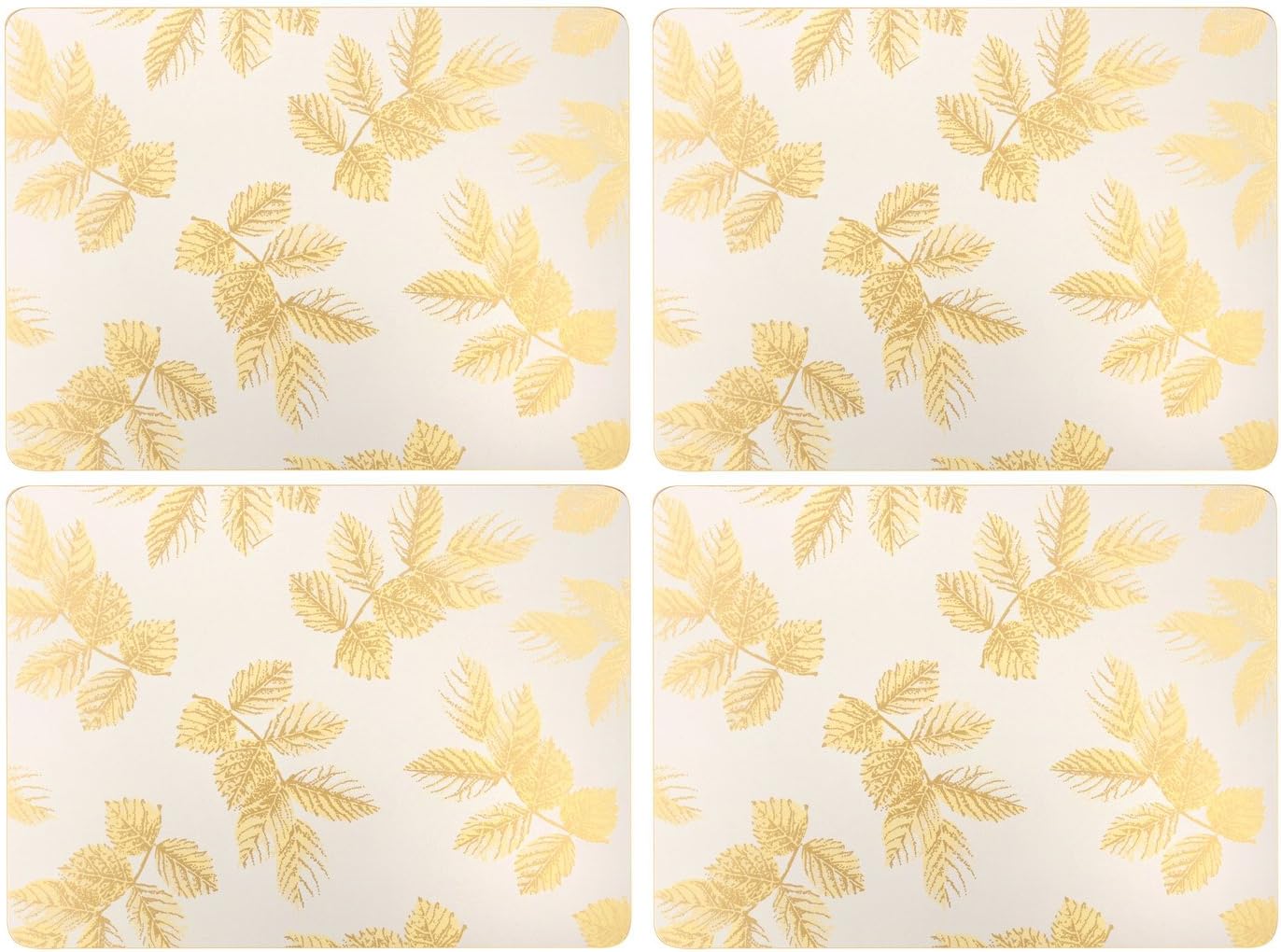 Sara Miller for Portmeirion Etched Leaves X0010548920 Placemats Set of