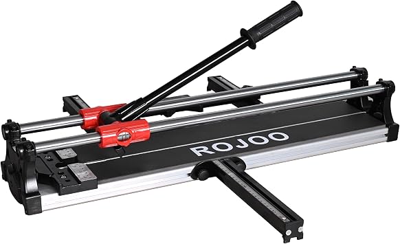 24inch Double Slide Rail Manual Tile Cutting Machine Wide Aluminum Bottom Plate Ceramic Porcelain Tile Cutter 60cm Heavy Duty 600mm R2818T060 24inch/60cm