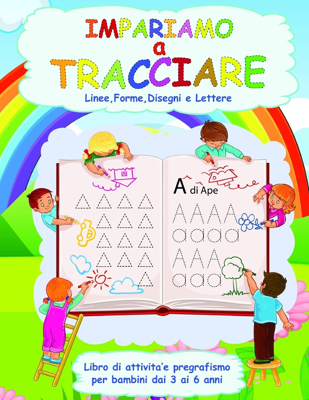 Quaderno Primi Passi Scrittura E Disegno Vol 2 - Per Bambini Dai 2 Anni, Impara Linee E Forme - Foto 9