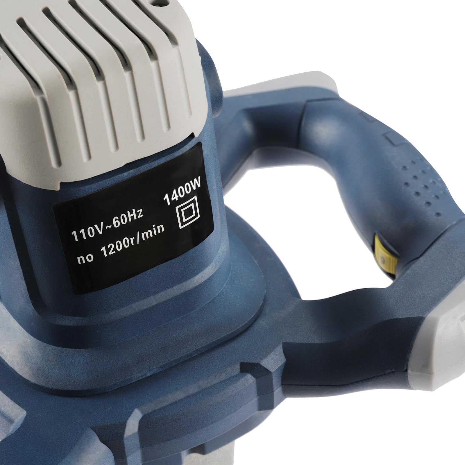 Miscelatore Per Malta 1400W 1200r/min Miscelatore Malta 6 Velocità Miscelatore Cemento Impastatore per Malta 12cm Ruota di Miscelazione Diametro Trapano Miscelatore Per Malte Vernici e Colle
