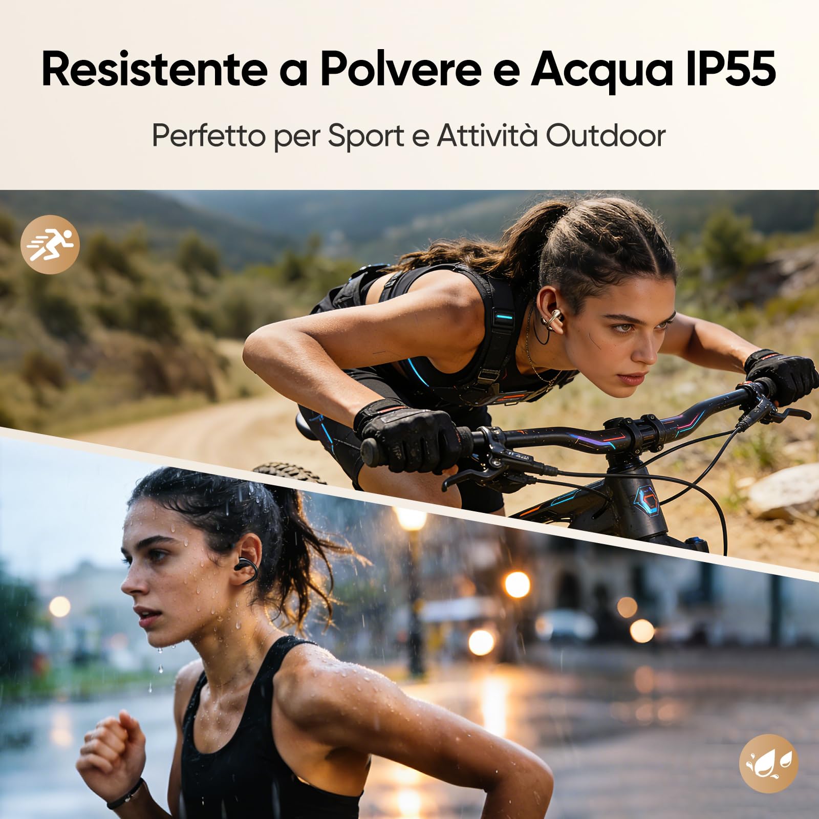 realme Buds Clip Auricolari Bluetooth Open Ear, 36H Autonomia, Chiamate con AI ENC, Traduttore AI, IP55, Bluetooth 5.4, Connessione Doppio Dispositivo, Design Titanio, per Android & iOS, Nero Titanio