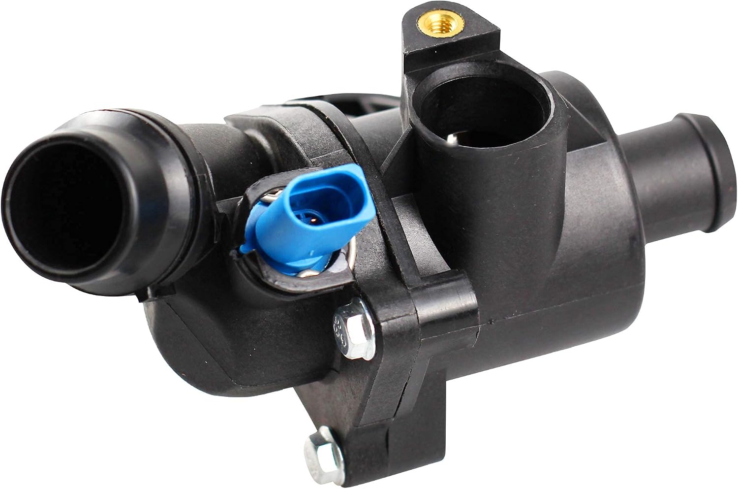 BOXI 902-814 Thermostat Housing Kit Assembly/Water Outlet with Sensor O-ring Fit for 2002 2003 2004 2005 2006 for Audi A4 / 2002 2003 2004 2005 A4 Quattro 1.8L (Replace 06B121111K 06B 121 111K)