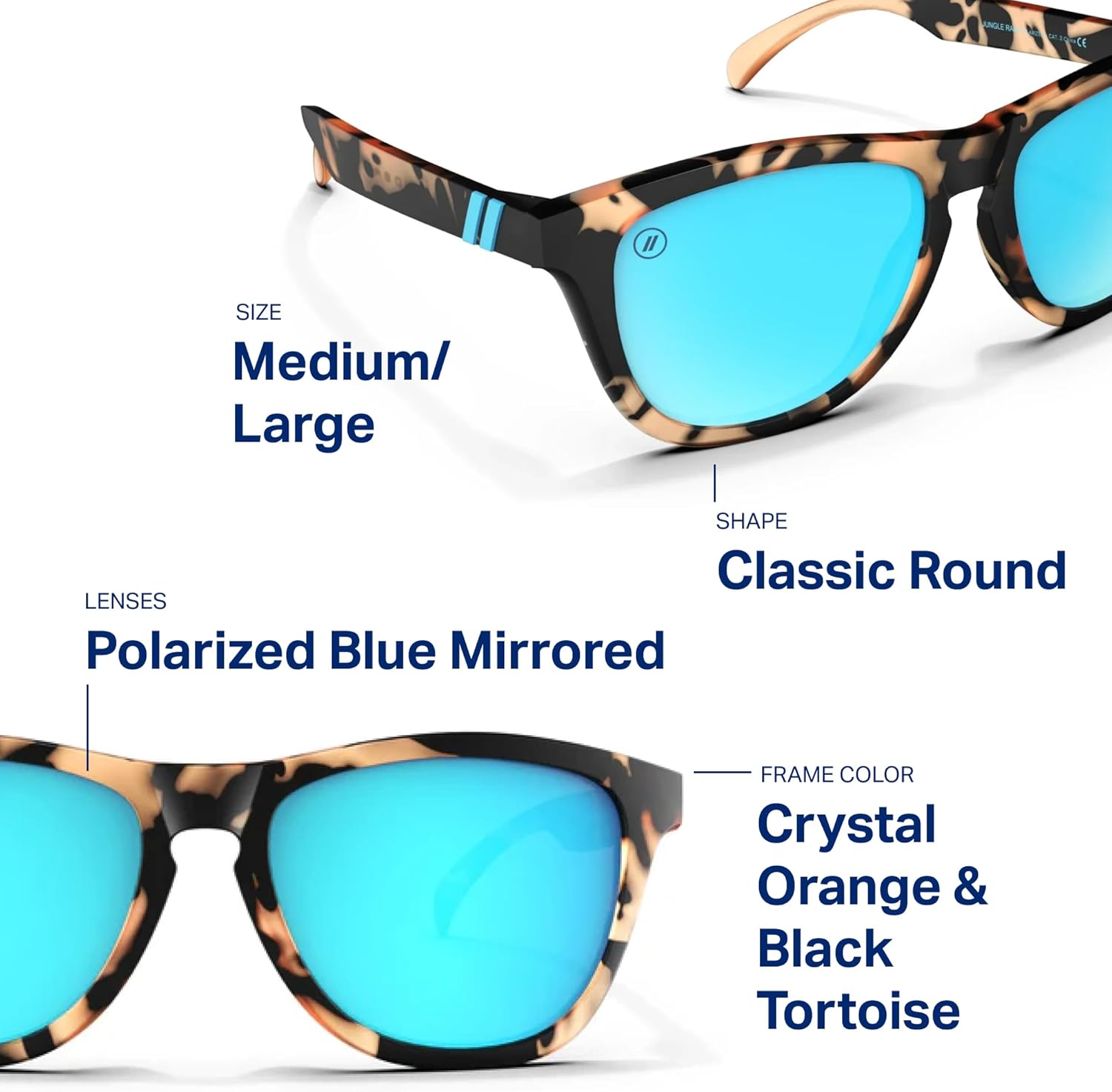 Blenders Eyewear L Series – Polarized Sunglasses – Classic Simple Frames – 100% UV Protection – For Men & Women
