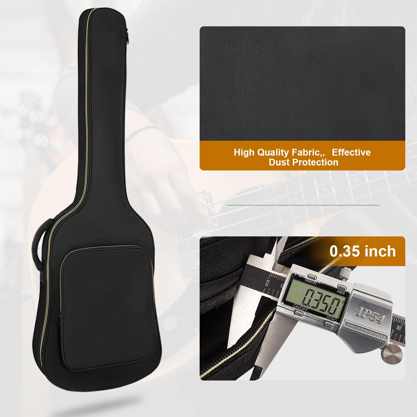 Snapklik.com : Bass Guitar Case, Bass Guitar Gig Bag 0.35 Inch ...