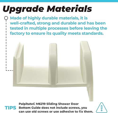 Miniatura 6 de M6219 - Guía inferior para puerta corrediza de ducha para puertas corredizas (colgadas superiores), canales de 12 pulgada para puerta de ducha de