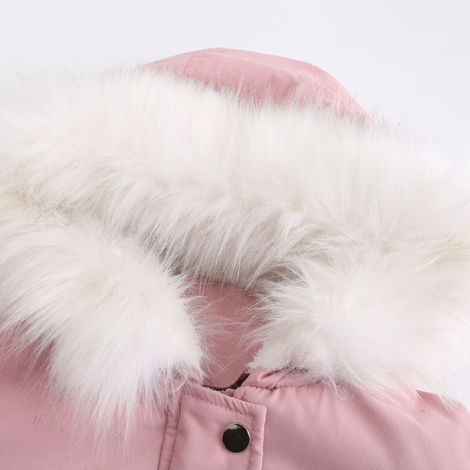 Abbigliamento Donna Cappotto Lungo in Pile Pesante, Caldo, Invernale, con Cappuccio Finto, Taglie Forti Business Meeting