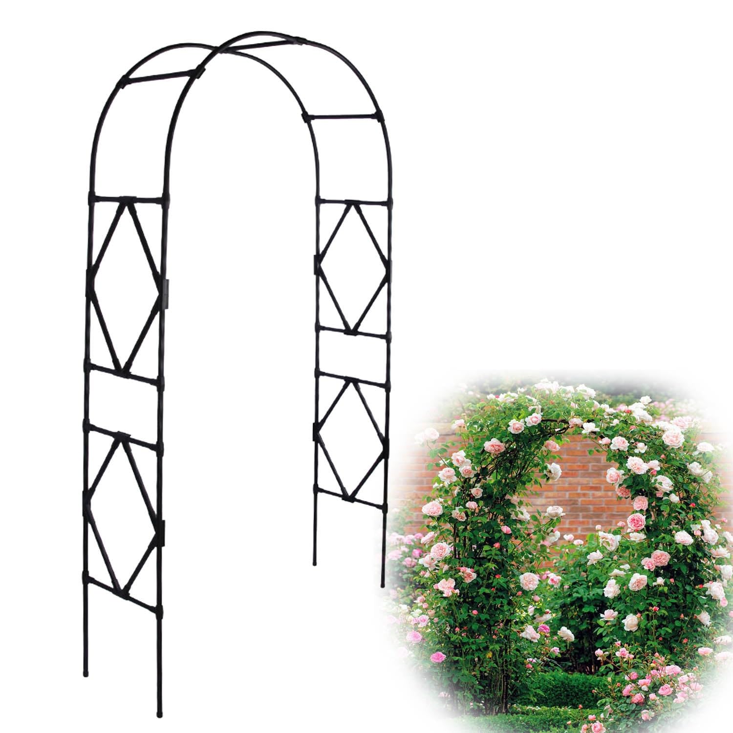 Arco de jardín para bodas y plantas trepadoras en exteriores