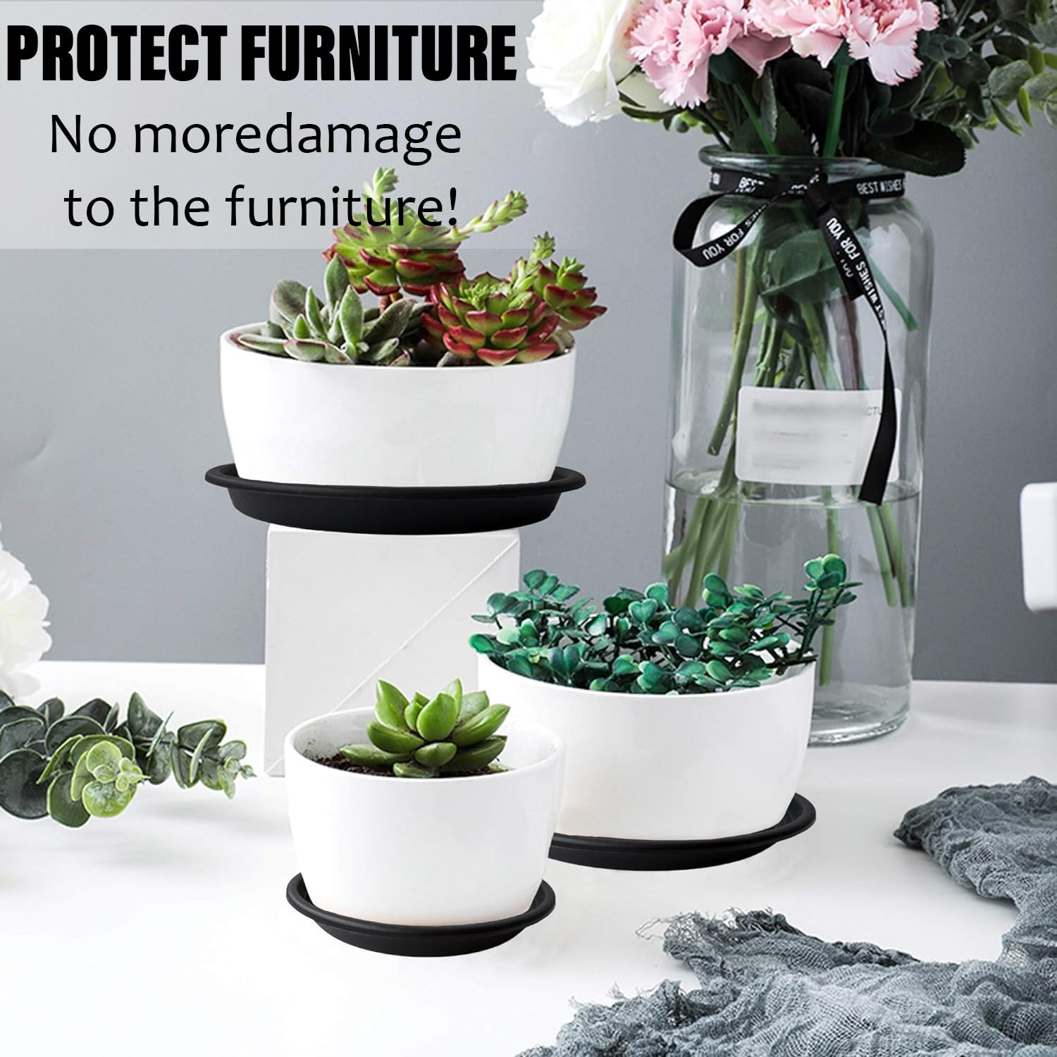 3er Set Herzförmige Perlen-Schalen - Diamantmalerei Tablett Sortierer | Rosa, Lila, Blau Für DIY Basteln