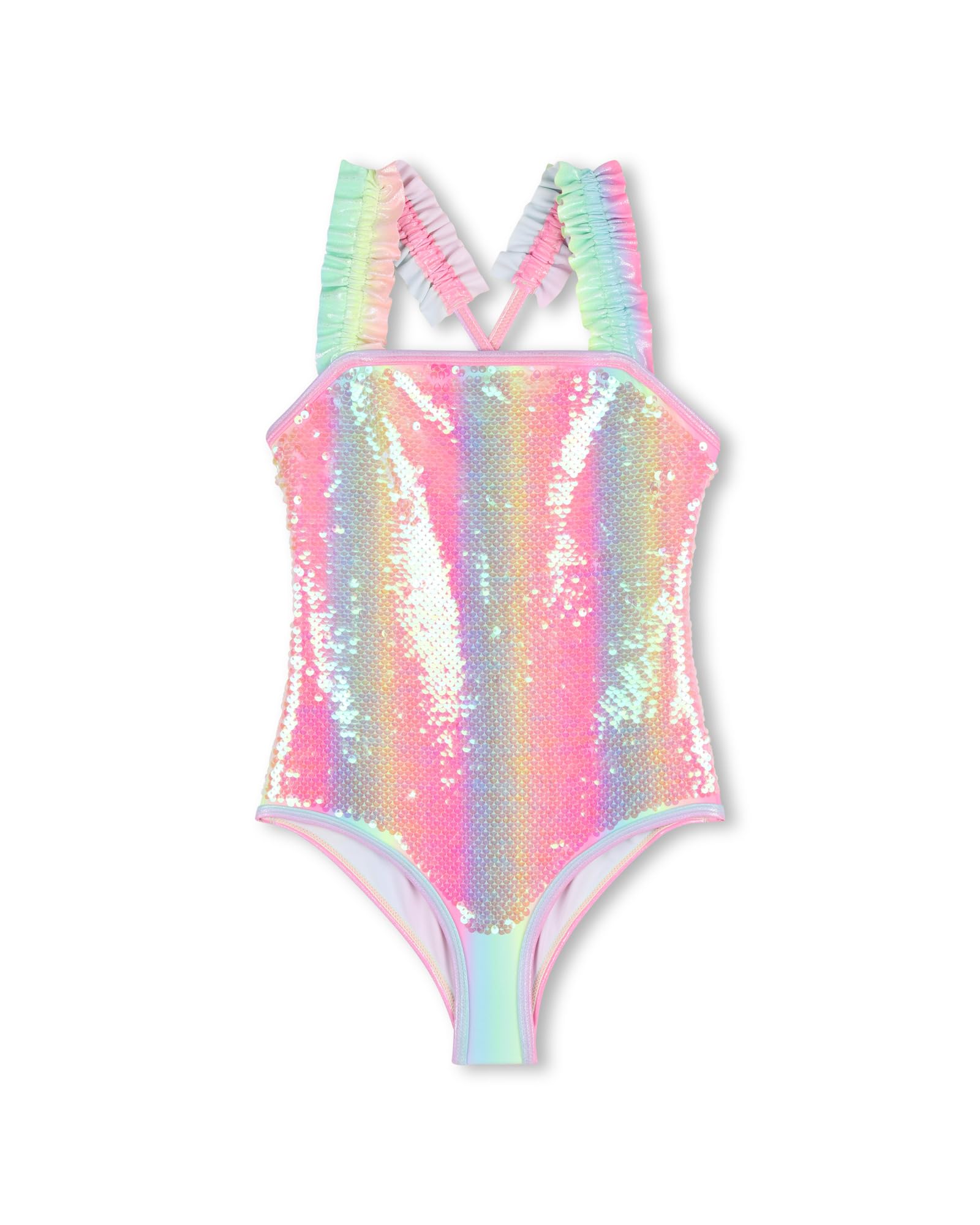 Billieblush Costume da Bagno Bambina, Multicolore, 6 Anni