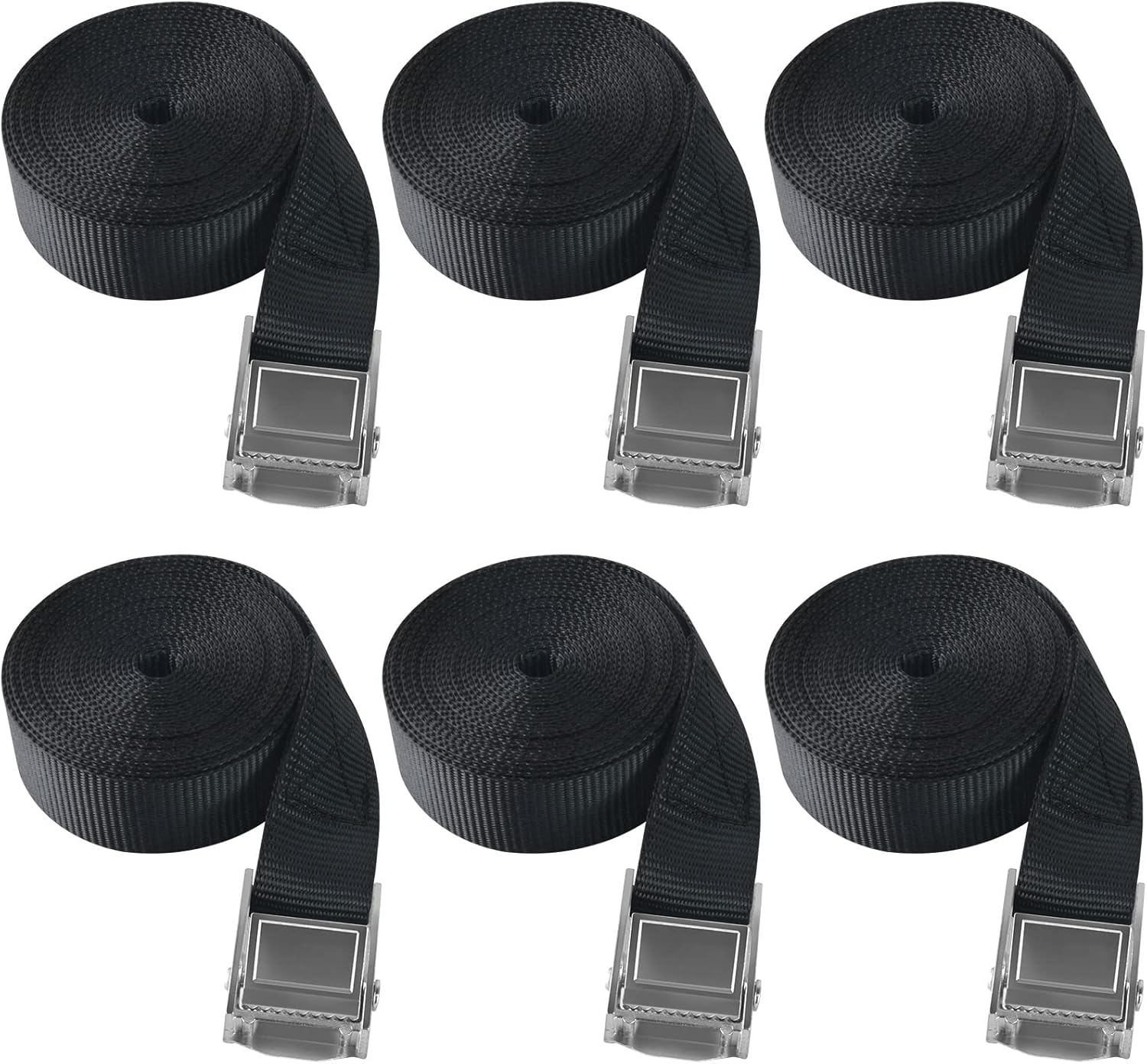 MuHize Upgrade Cam Buckle Straps Heavy Duty Cargo Lashing