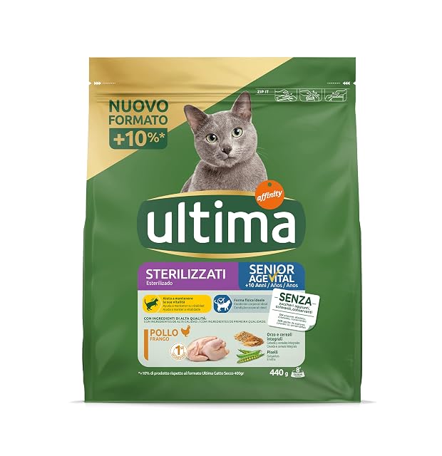 Ultima Comida para Gatos Esterilizada con Pollo - 440 g