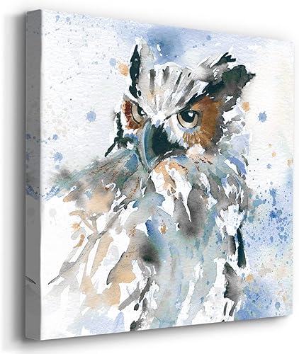 Miniatura 5 de Renditions Gallery Lienzo con estampado de acuarela de animales salvajes, decoración de habitación de niños, oficina, habitación, granja, juego de 4