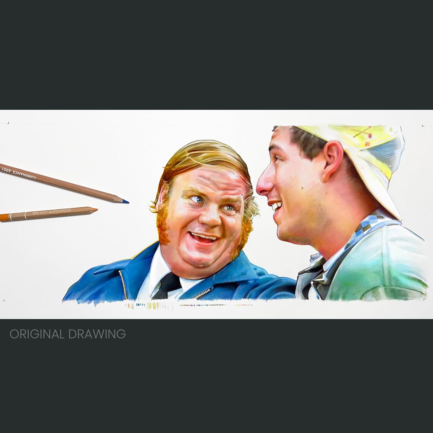 Chris Farley That Veronica Vaughn Bus Driver Scene Billy Madison Funny Coffee Mug, Adam Sandler Fan Art, Movie Lover Gift, Film Buff Art, Colored Pencil Drawing (15 oz. Ceramic Mug)